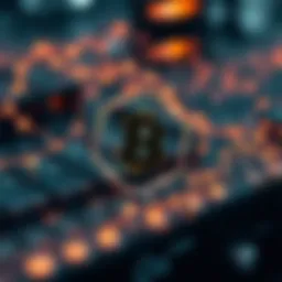 Conceptual representation of blockchain technology