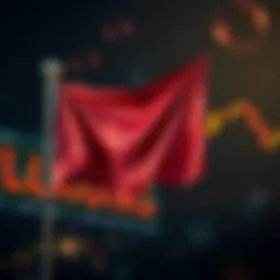 Bullish flag pattern illustration