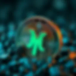 Visual representation of mint coin concept